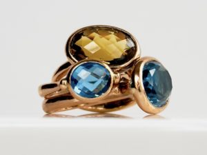 Simplicity London blue Topaz Ring - Image 3