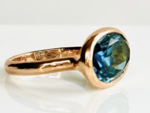 Simplicity London blue Topaz Ring - Image 4