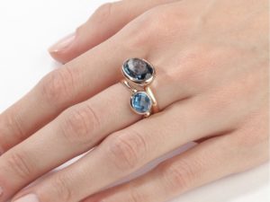 Simplicity London blue Topaz Ring - Image 8