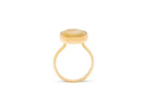 Simplicity Golden Rutilated Quartz Ring - Image 2