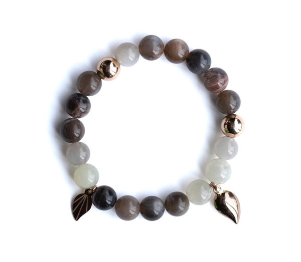 Brown Grey Moonstone Bracelet