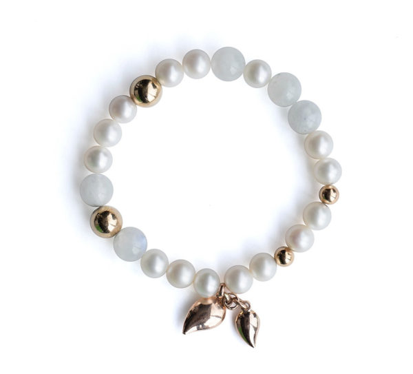 Moonstone Pearls Bracelet