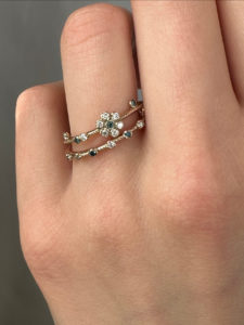 Flower Cluster Diamond Ring - Image 6