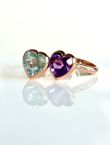 Amethyst Heart Ring - Image 2