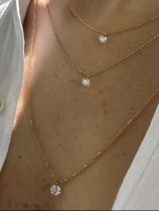 Solitaire Floating Diamond Necklace - Image 2