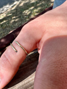 Gold Diamond Twist Band - Image 3