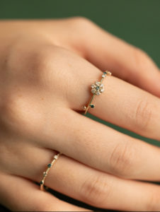 Diamond Line Ring - Image 5