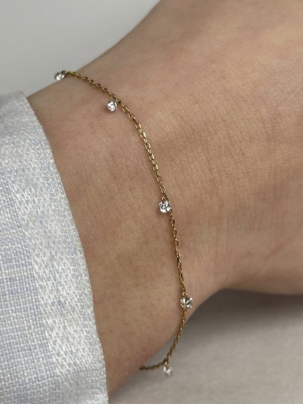 Five Diamonds Bracelet