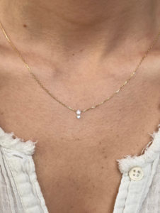 Two Diamonds Pendant Necklace - Image 4