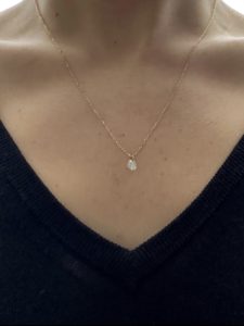 Solitaire Floating Diamond Necklace - Image 9