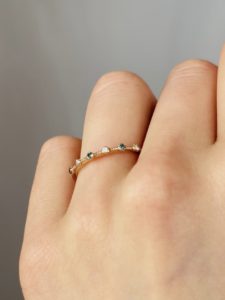 Diamond Line Ring - Image 3