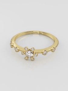 Flower Cluster Diamond Ring - Image 2