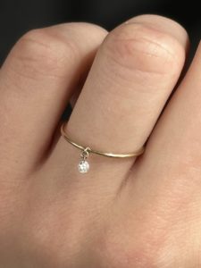 Floating Pierced Diamond Band Ring - Image 2