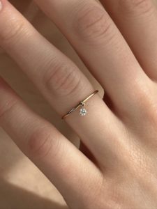 Floating Pierced Diamond Band Ring - Image 5